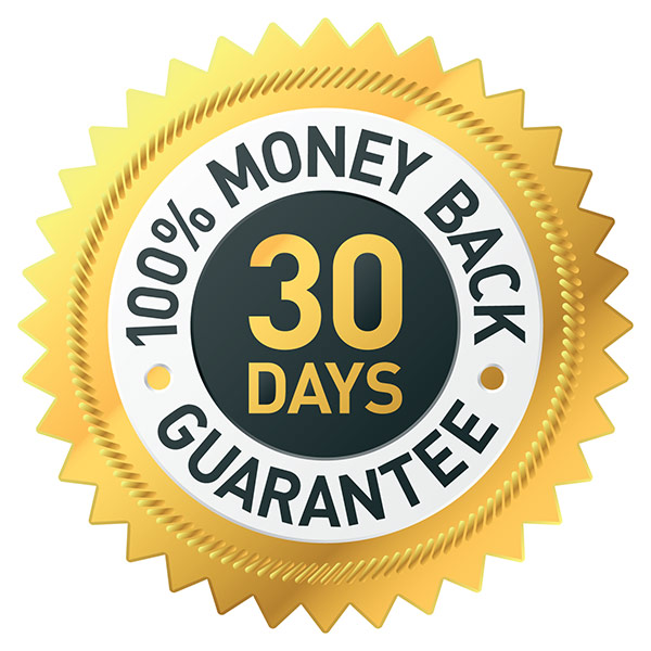 100% Money back guarantee - 30 days